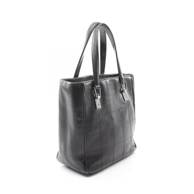 Pre-owned Chanel Black Leather Tote Bag ()
