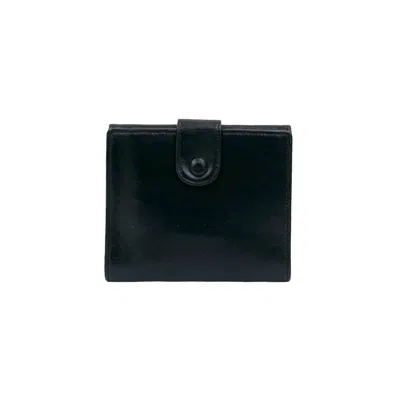 Pre-owned Chanel Black Leather Wallet (bi-fold) ()