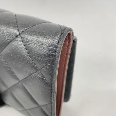 Pre-owned Chanel Black Leather Wallet (bi-fold) ()