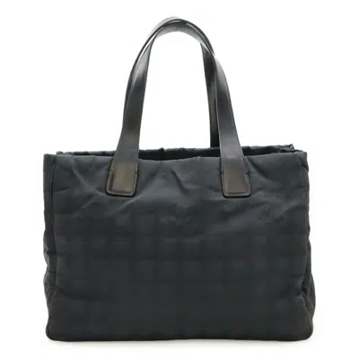 Pre-owned Chanel Black New Travel Line Leather Tote Bag ()