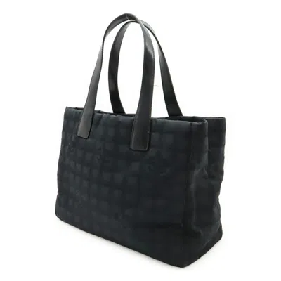 Pre-owned Chanel Black New Travel Line Leather Tote Bag ()