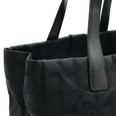 Pre-owned Chanel Black New Travel Line Leather Tote Bag ()