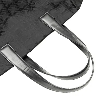 Pre-owned Chanel Black Nylon Leather Shoulder Bag Tote Bag ()