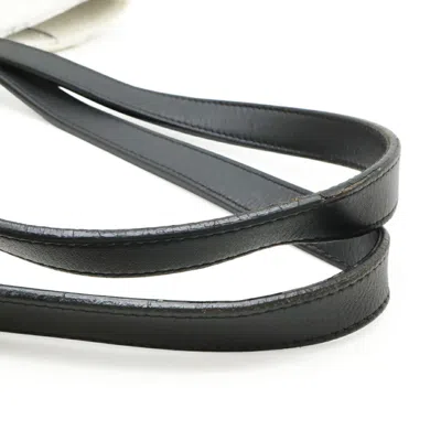 Pre-owned Chanel Black Off-white White Canvas Leather Shoulder Bag Tote Bag ()