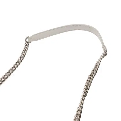 Pre-owned Chanel Black White Coated Canvas Shoulder Bag () In Multi