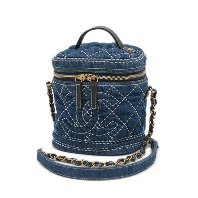 Pre-owned Chanel Blue Denim Handbag Shoulder Bag ()