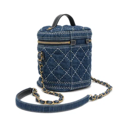 Pre-owned Chanel Blue Denim Handbag Shoulder Bag ()