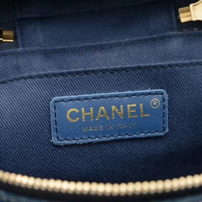 Pre-owned Chanel Blue Denim Handbag Shoulder Bag ()