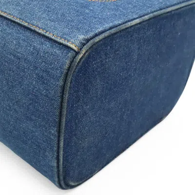 Pre-owned Chanel Blue Denim Handbag Vanity Bag ()
