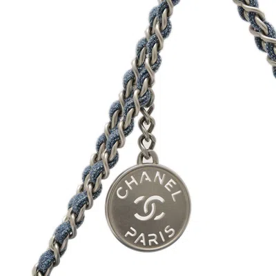 Pre-owned Chanel Blue Denim Shoulder Bag ()