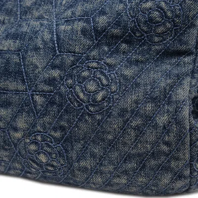 Pre-owned Chanel Blue Denim Shoulder Bag ()