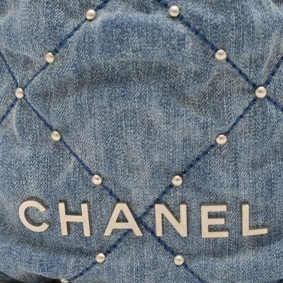 Pre-owned Chanel Blue Denim Shoulder Bag ()