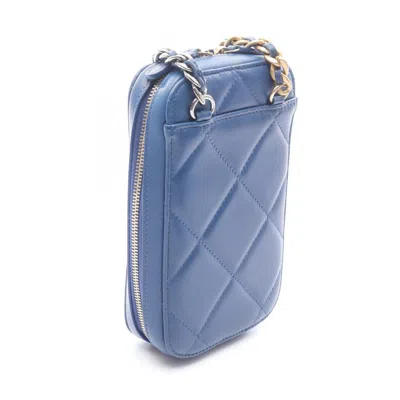 Pre-owned Chanel Blue Leather Shoulder Bag ()