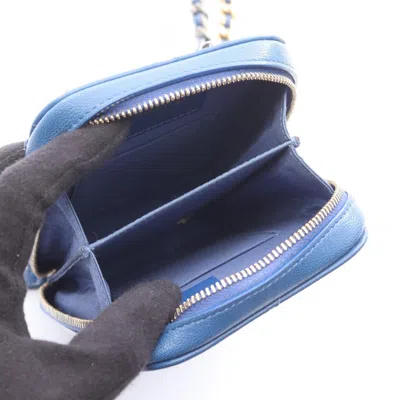 Pre-owned Chanel Blue Leather Shoulder Bag ()