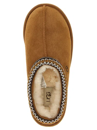 Ugg Tasman Chestnut Eather Slip Ons In Brown