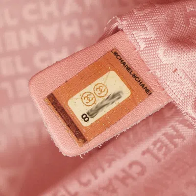 Pre-owned Chanel Chocolate Bar Pink Grained Calfskin Tote Bag ()