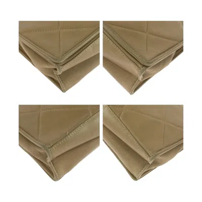 Pre-owned Chanel Matelasse Beige Leather Shoulder Bag () In Sand