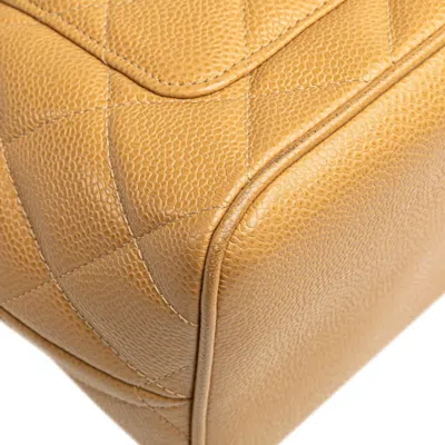 Pre-owned Chanel Matelasse Brown Camel Grained Calfskin Handbag Tote Bag ()