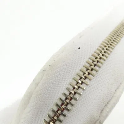 Pre-owned Chanel Pink White Grained Calfskin Long Wallet (bi-fold) () In Multi