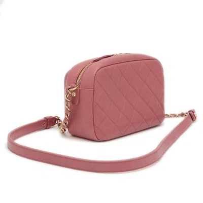 Pre-owned Chanel Purple Grained Calfskin Shoulder Bag ()