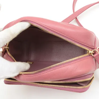 Pre-owned Chanel Purple Grained Calfskin Shoulder Bag ()