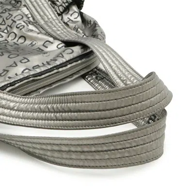 Pre-owned Chanel Silver Nylon Shoulder Bag Tote Bag ()