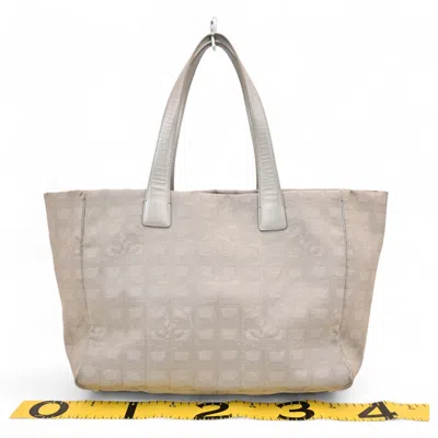 Pre-owned Chanel Silver New Travel Line Handbag Shoulder Bag Tote Bag ()