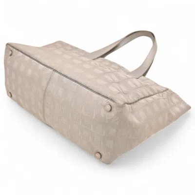 Pre-owned Chanel Silver New Travel Line Handbag Shoulder Bag Tote Bag ()