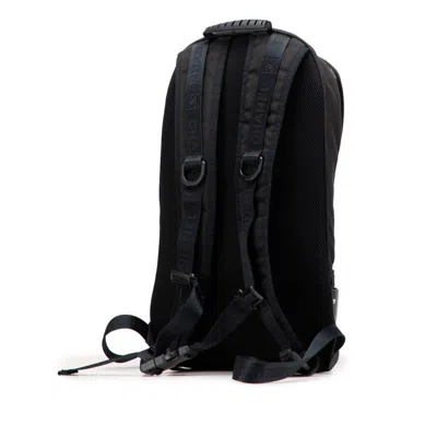 Pre-owned Chanel Sport Black Green Khaki Canvas Backpack ()