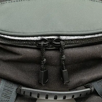 Pre-owned Chanel Sport Black Green Khaki Canvas Backpack ()