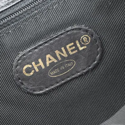Pre-owned Chanel Vintage Triple Stitched Cc Flap Backpack Caviar Black Calfskin Backpack Bag ()
