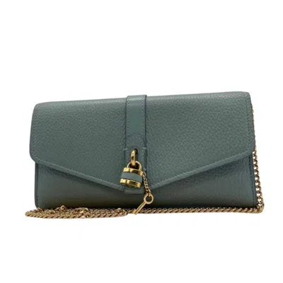 Pre-owned Chloé Blue Light Blue Leather Shoulder Bag ()