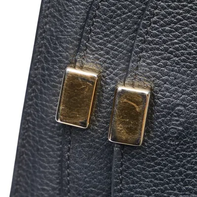 Pre-owned Chloé Black Leather Long Wallet (bi-fold) ()