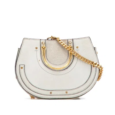 Pre-owned Chloé Gray Leather Suede Handbag Shoulder Bag ()