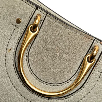 Pre-owned Chloé Gray Leather Suede Handbag Shoulder Bag ()
