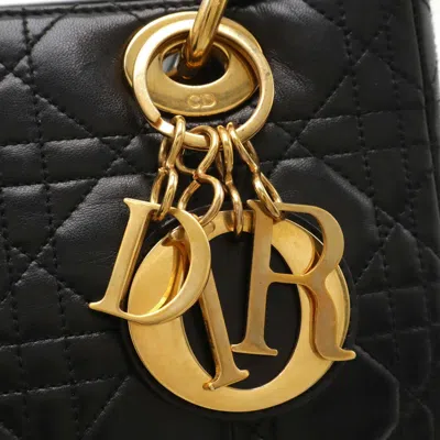 Pre-owned Dior Christian  Black Leather Handbag Tote Bag ()