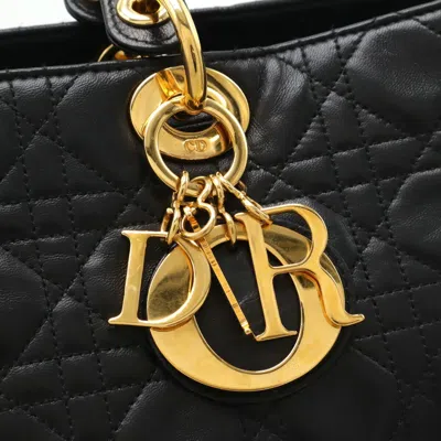 Pre-owned Dior Christian  Black Leather Handbag Tote Bag ()