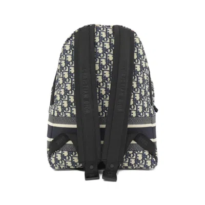 Pre-owned Dior Christian  Blue Canvas Backpack ()