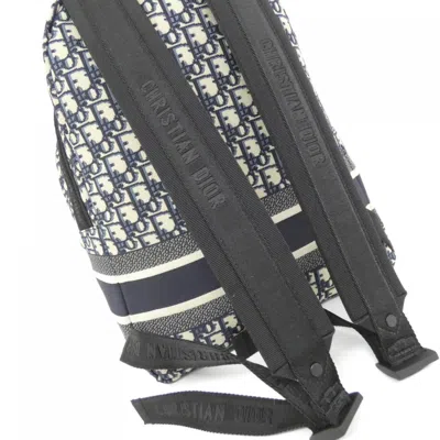 Pre-owned Dior Christian  Blue Canvas Backpack ()