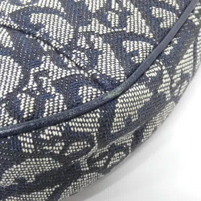 Pre-owned Dior Christian  Blue Canvas Shoulder Bag ()