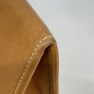 Pre-owned Dior Christian  Brown Leather Long Wallet (bi-fold) ()