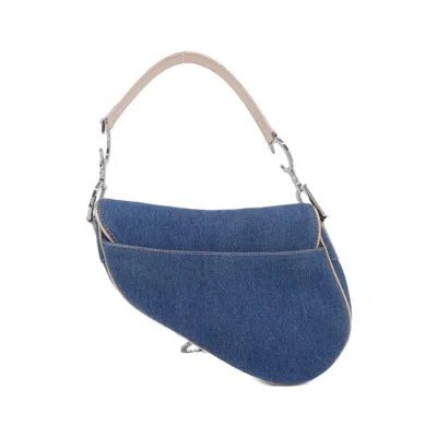 Pre-owned Dior Christian  Blue Pink Denim Shoulder Bag ()