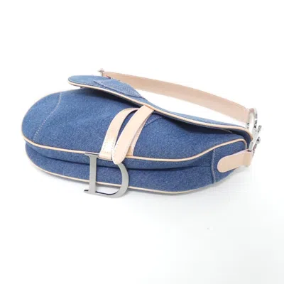 Pre-owned Dior Christian  Blue Pink Denim Shoulder Bag ()