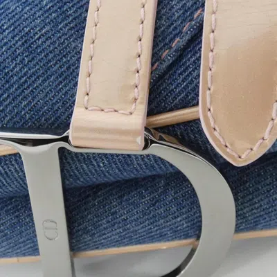 Pre-owned Dior Christian  Blue Pink Denim Shoulder Bag ()