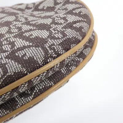 Pre-owned Dior Christian  Gold Canvas Shoulder Bag ()