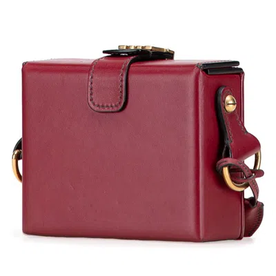 Pre-owned Dior Christian  Red Color Leather Shoulder Bag ()