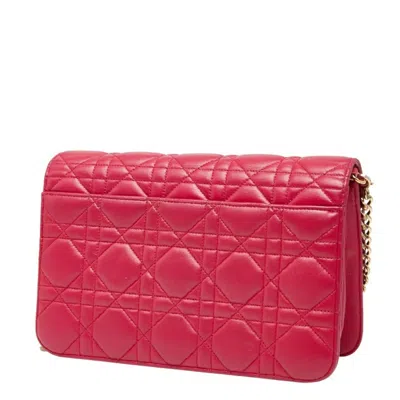 Pre-owned Dior Christian  Pink Leather Shoulder Bag ()