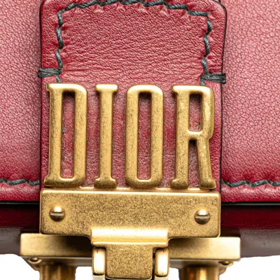 Pre-owned Dior Christian  Red Color Leather Shoulder Bag ()