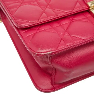 Pre-owned Dior Christian  Pink Leather Shoulder Bag ()