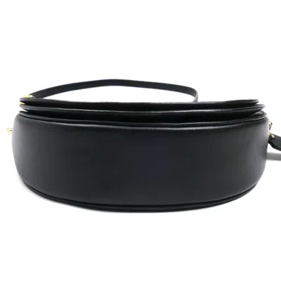 Pre-owned Coach Black Brown Coated Canvas Leather Shoulder Bag () In Multi